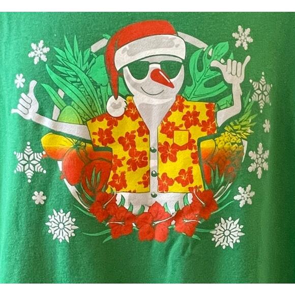 Mad Engine Surfs Up Snowman Ugly Christmas Sweatshirt Size Medium - Picture 2 of 4